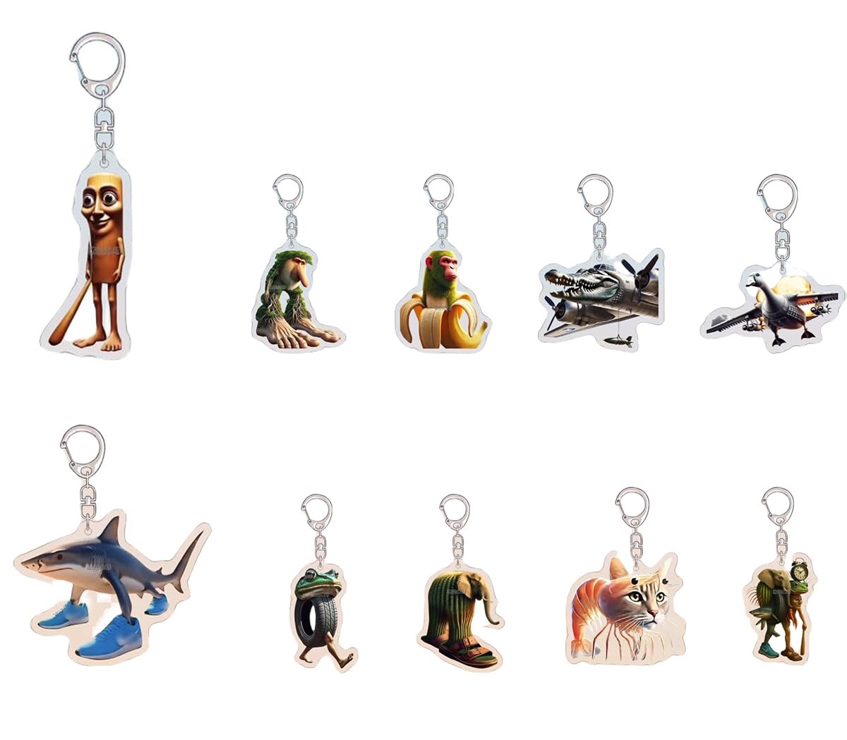 トゥントゥントゥンサフール　キーホルダー　チャーム キーリング Amazon.co.jp: 5点入り キーホルダー トゥントゥントゥンサ